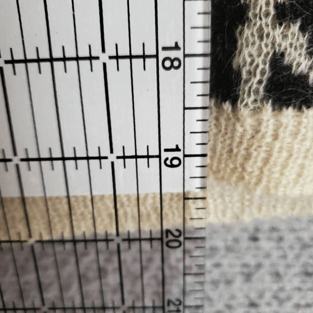 Joie Women's Leopard Print Wool Mohair Full Zip Sweater Animal Crew Extra Small - Picture 6 of 6